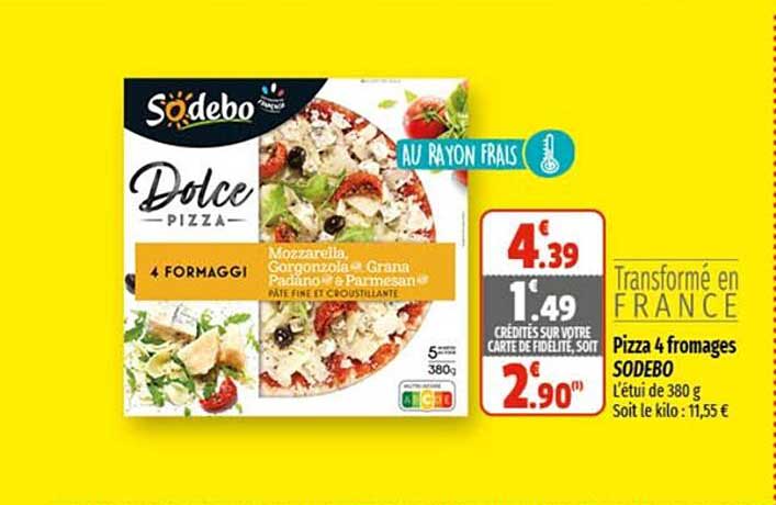 Pizza 4 Fromages Sodebo