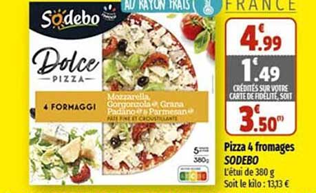 Pizza 4 Fromages Sodebo