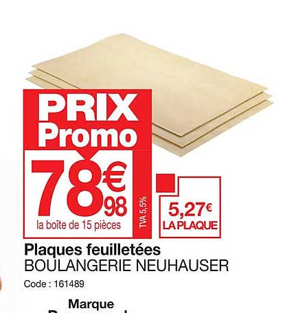 plaques feuilletées boulangerie neuhauser