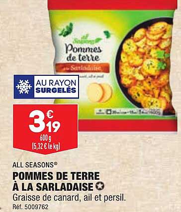 Pommes De Terre à La Sarladaise All Seasons