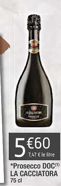 prosecco doc la cacciatora