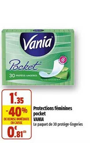 protections féminines pocket vania