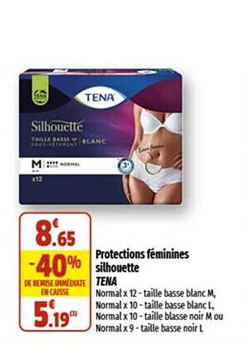 Protections Féminines Silhouette Tena