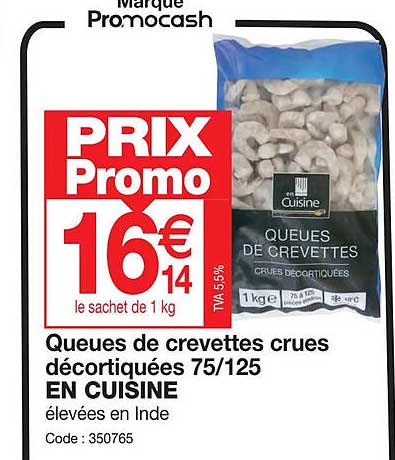 Queues De Crevettes Crues Décortiquées 75 125 En Cuisine