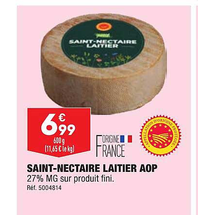 saint-nectaire laitier aop