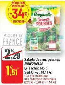 salade jeunes pousses bonduelle