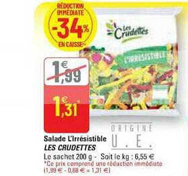 Salade L'irrésistible Les Crudettes