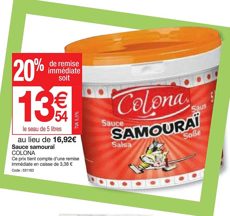 sauce samouraï colona