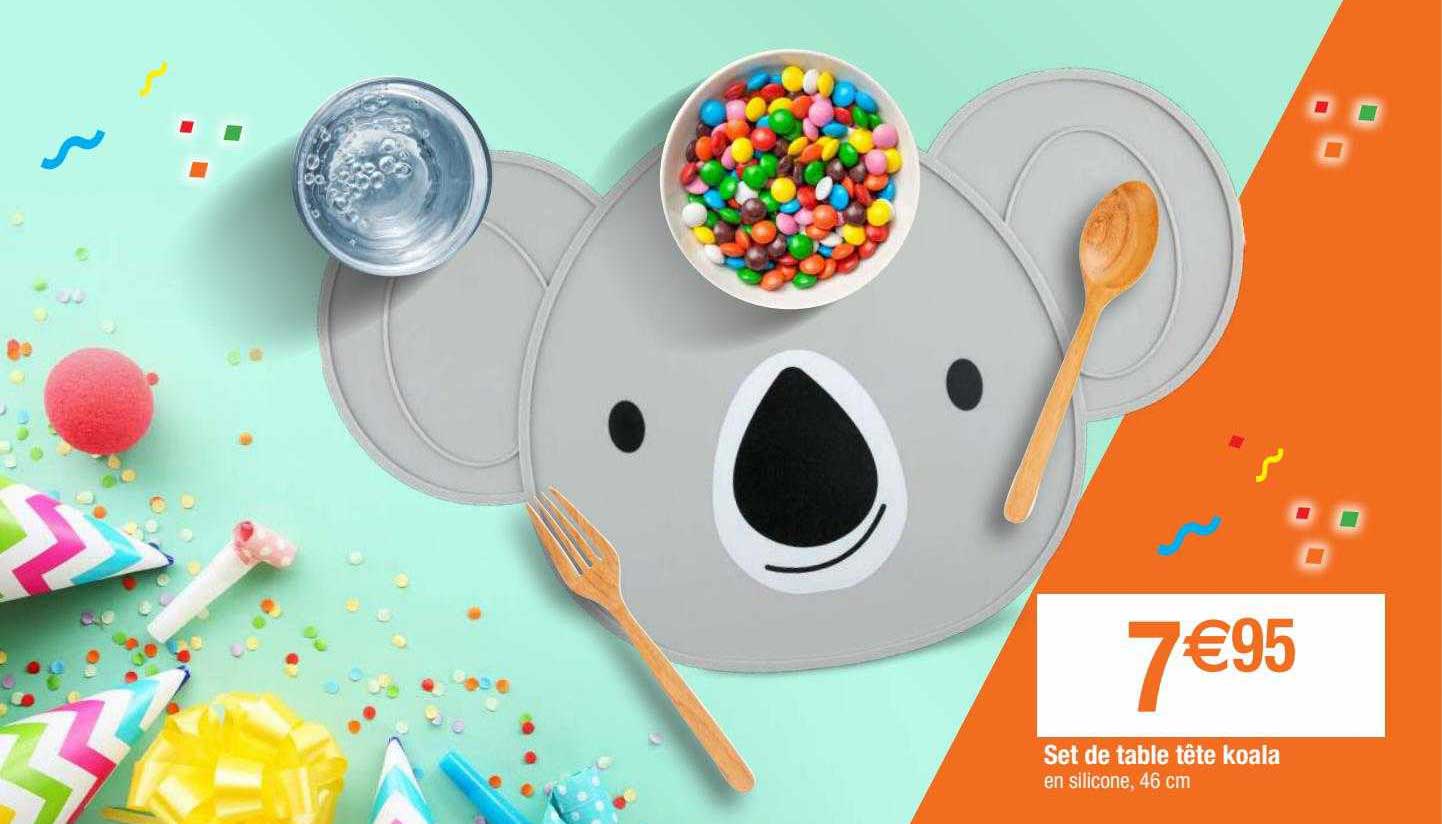 Set De Table Tête Koala