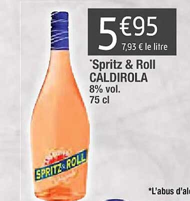 spritz & roll caldirola 8% vol.