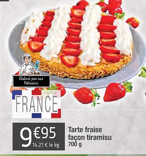 tarte fraise façon tiramisu