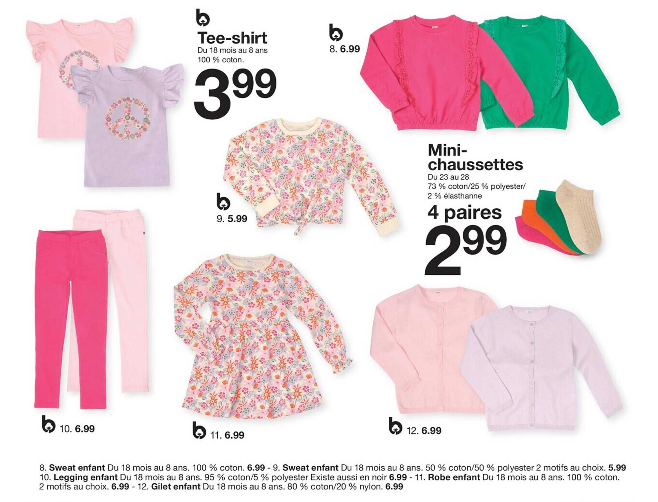 tee-shirt, sweat enfant, sweat enfant, legging enfant, robe enfant, gilet enfant