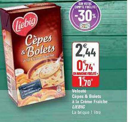 Velouté Cèpes & Bolets à La Crème Fraîche Liebig