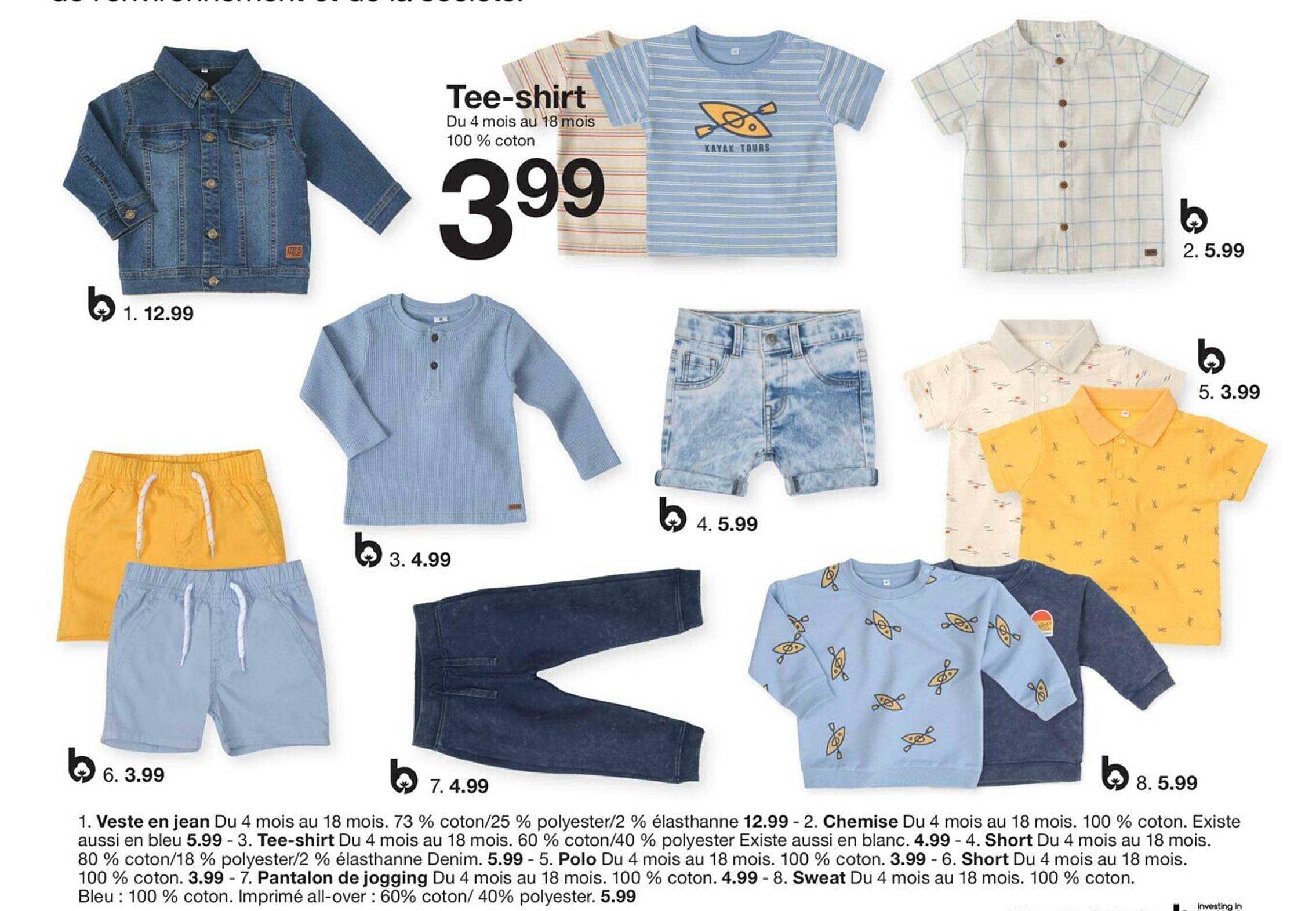 veste en jean, chemise, tee-shirt, short, polo, short, pantalon de jogging, sweat