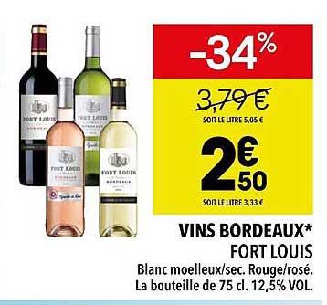 vins bordeaux - fort louis