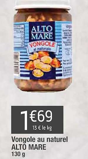 vongole au naturel alto mare