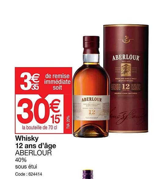 whisky 12 ans d'âge aberlour