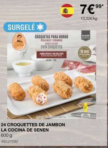 24 croquettes de jambon la cocina de senen