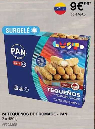 24 tequeños de fromage - pan