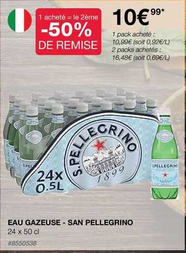 eau gazeuse - san pellegrino