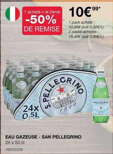 eau gazeuse - san pellegrino