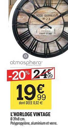 l'horloge vintage atmosphera