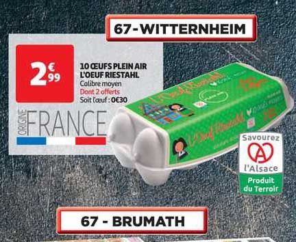 10 œufs Plein Air L'œuf Riestahl