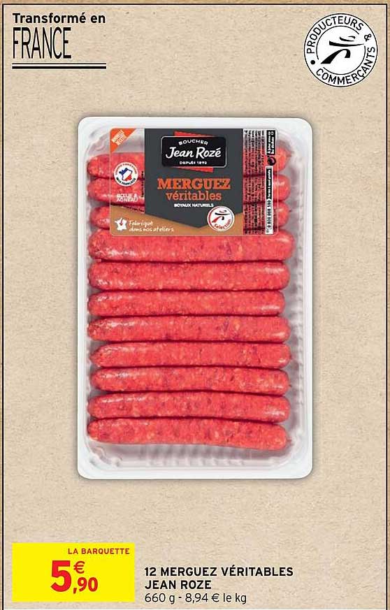 12merguez véritables jean roze