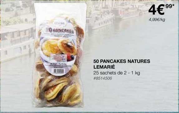 50 pancakes natures lemarié