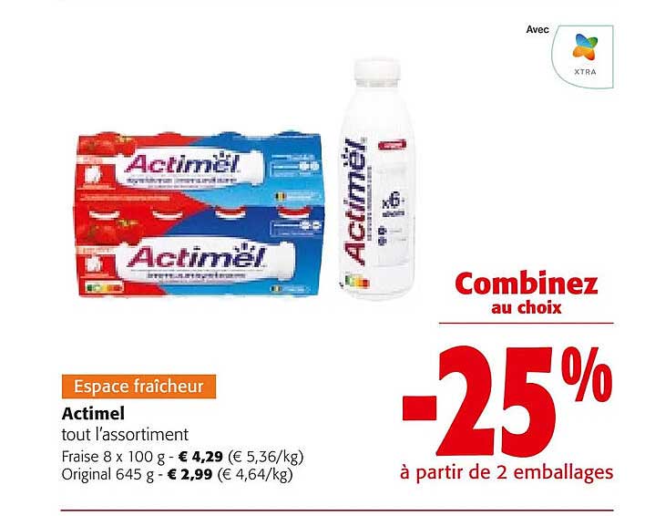 actimel l'assortiment