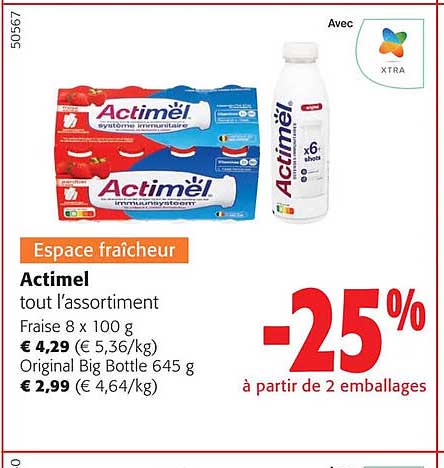 actimel tout l'assortiment