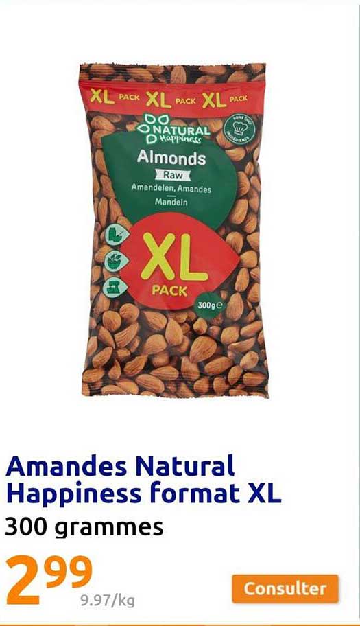 amandes natural happiness format xl