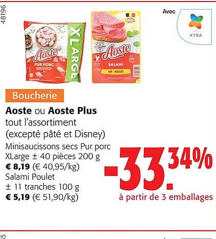 aoste ou aoste plus tout l'assortiment