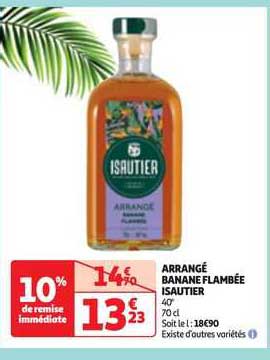 arrangé banane flambée isautier