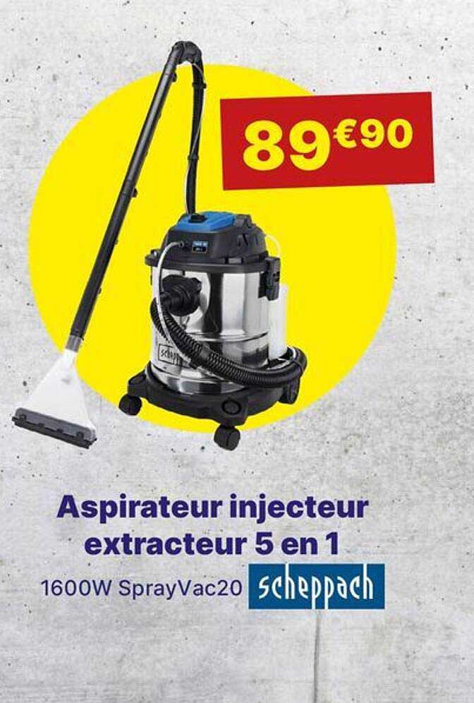 aspirateur injecteur extracteur 5 en 1