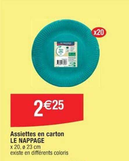 assiettes en carton le nappage