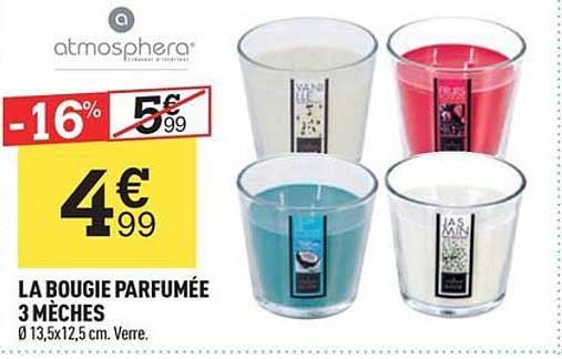 Atmosphera La Bougie Parfumée 3 Mèches