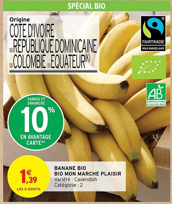 banane bio mon marche plaisir