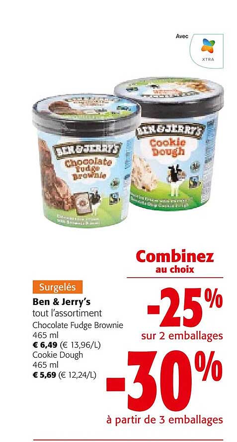 ben & jerry's l'assortiment