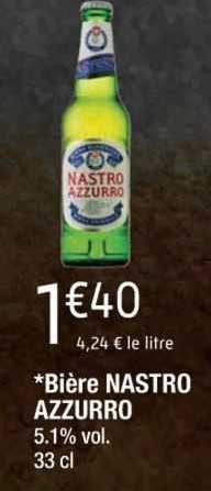 bière nastro azzurro