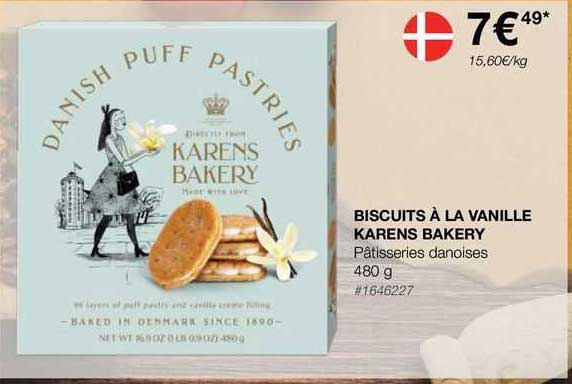biscuits à la vanille karens bakery