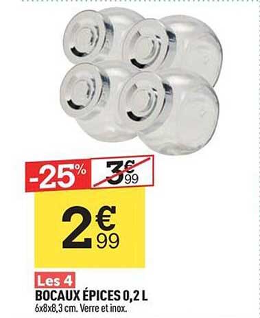 Bocaux épices 0,2 L