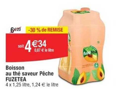 Boisson Au Thé Saveur Pêche Fuzetea