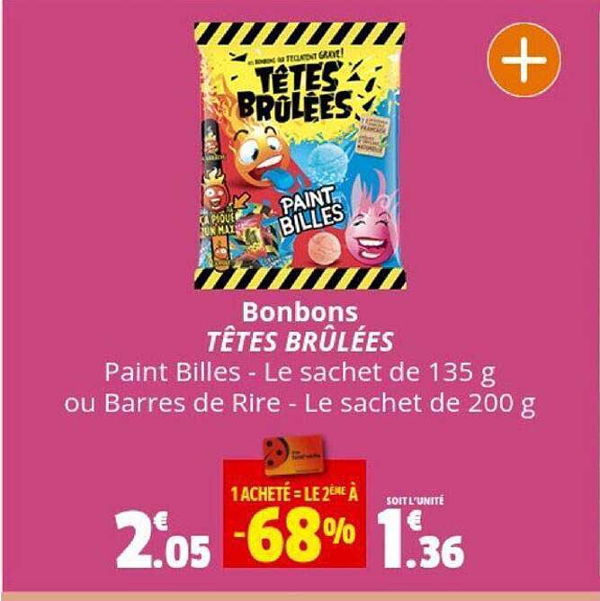 bonbons têtes brûlées