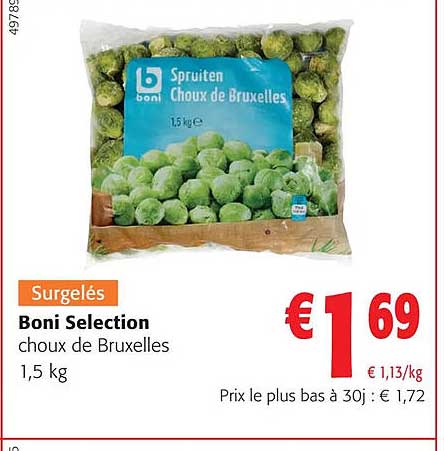 boni selection choux de bruxelles