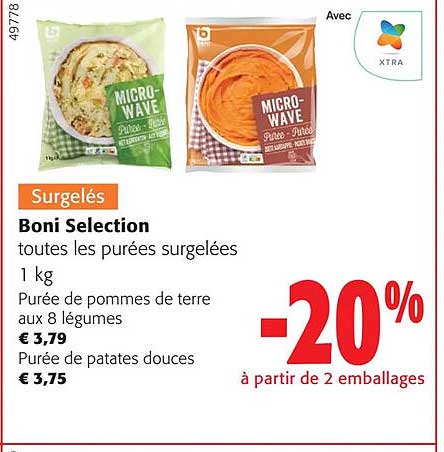 Boni Selection Toutes Les Purées Surgelées