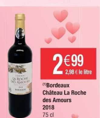 bordeaux château la roche des amours 2018