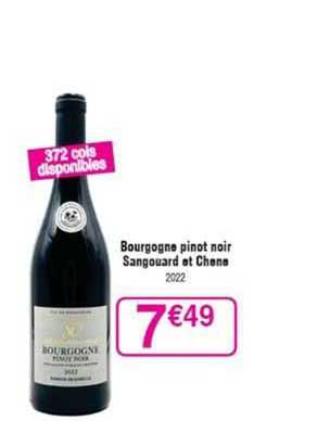 bourgogne pinot noir sangouard et chana