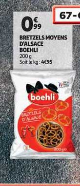 bretzels moyens d'alsace boehli