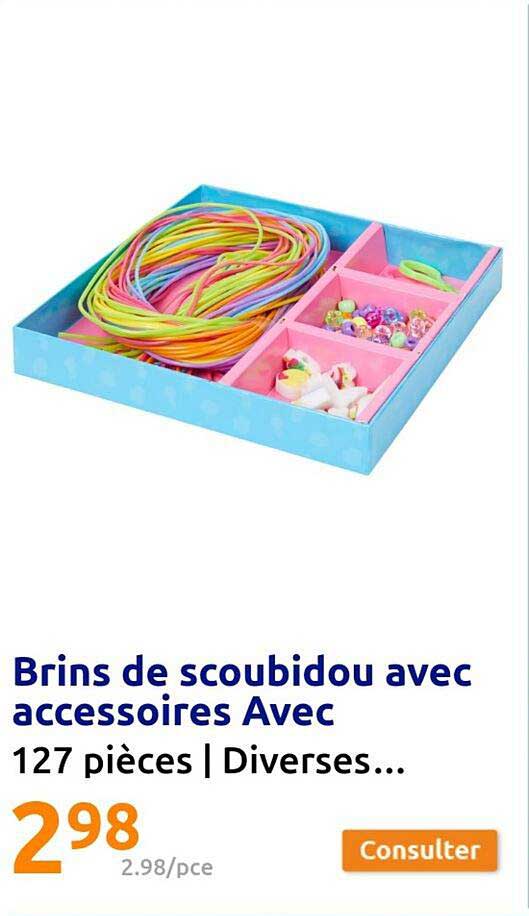 brins de scoubidou avec accessoires avec